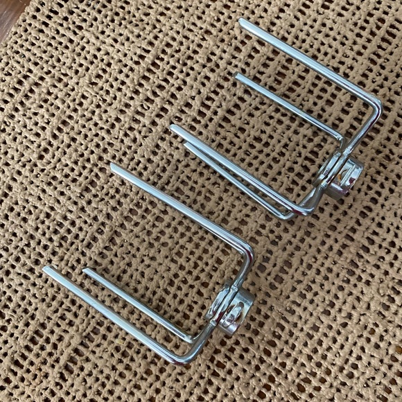 SET OF 2 BROIL ROTISSERIE STAINLESS STEEL BBQ GRILLING FORKS - Picture 5 of 7